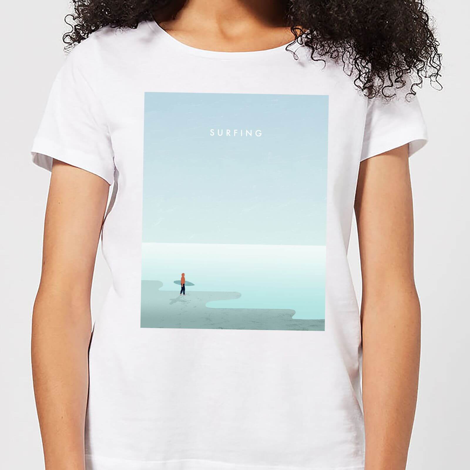 Surfing Women's T-Shirt - White - 4XL - White