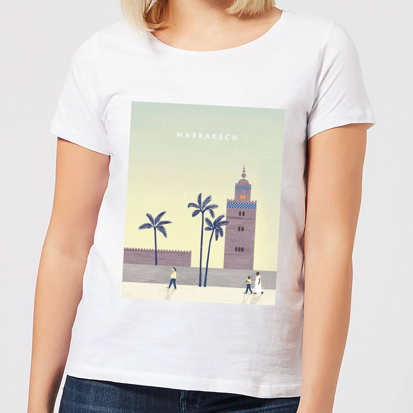 Marrakech Women's T-Shirt - White - 4XL - White