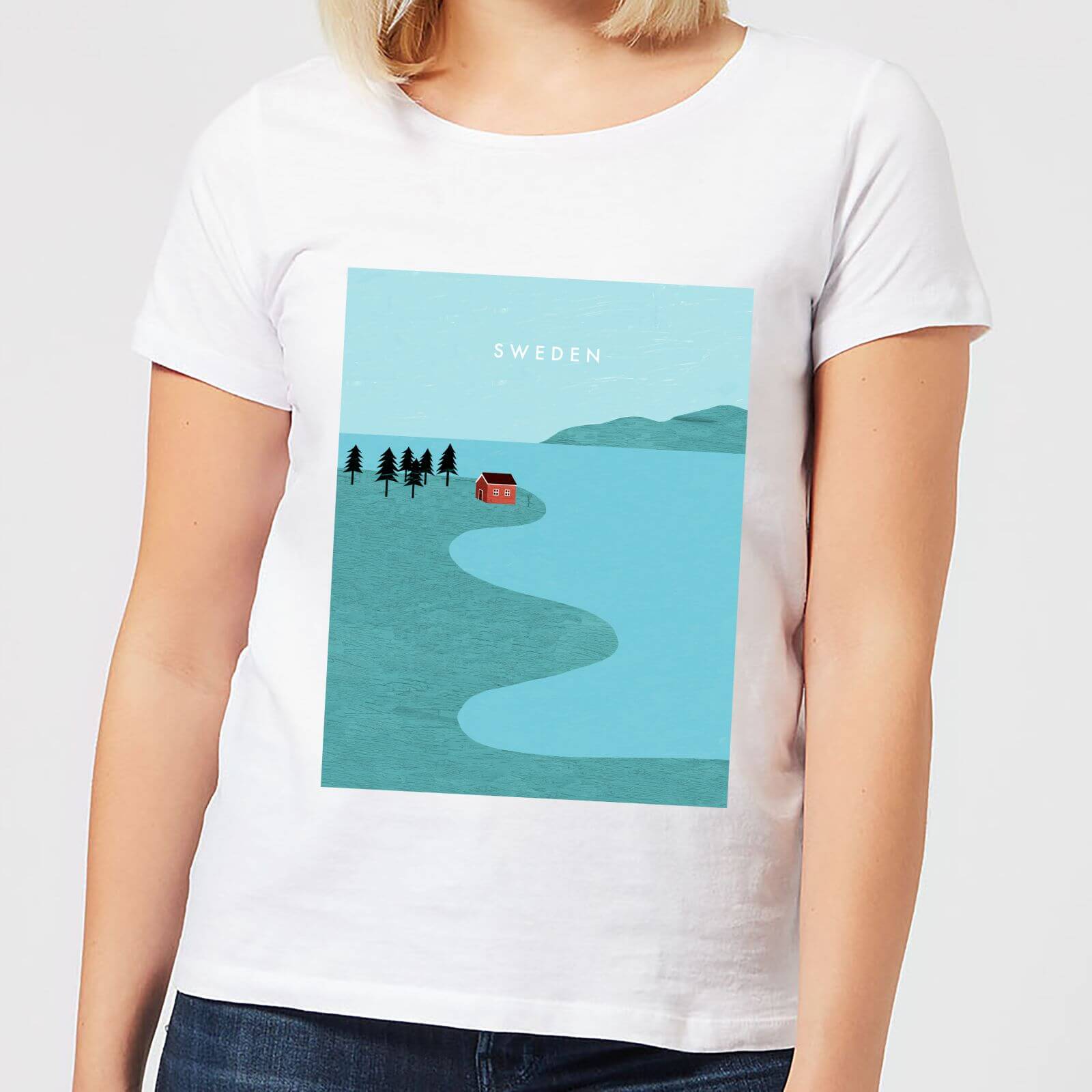 Sweden Women's T-Shirt - White - 4XL - White