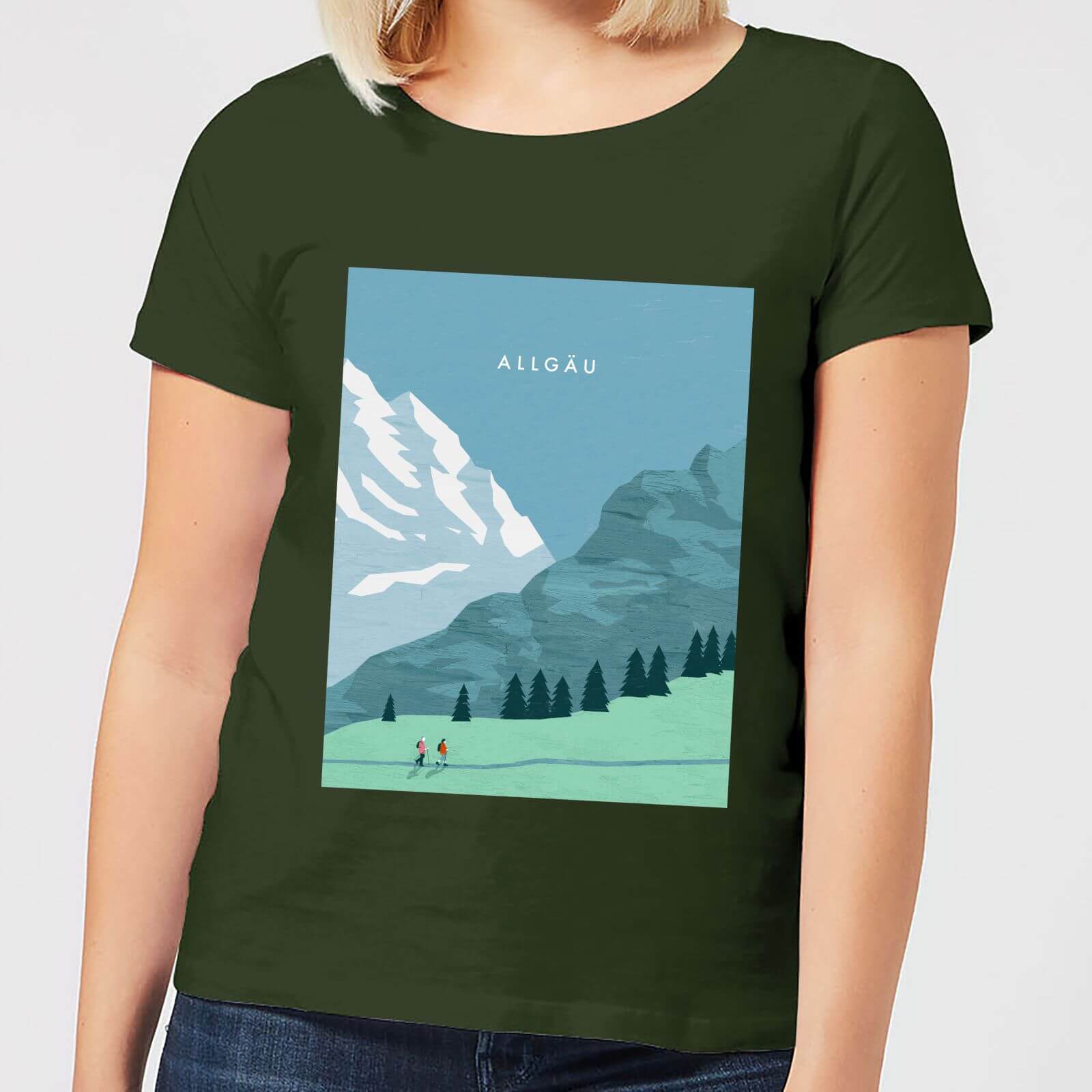 Algau Women's T-Shirt - Forest Green - S - Forest Green
