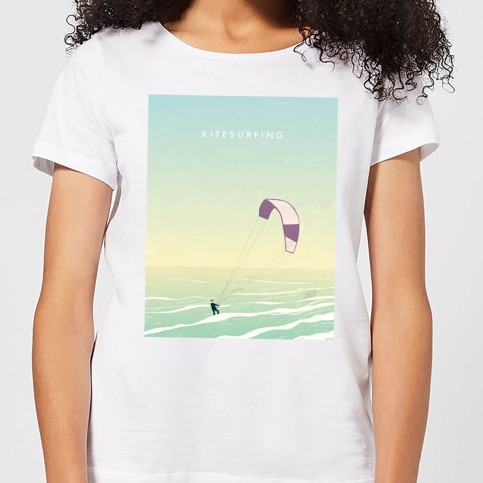 Kitesurfing Women's T-Shirt - White - 4XL - White