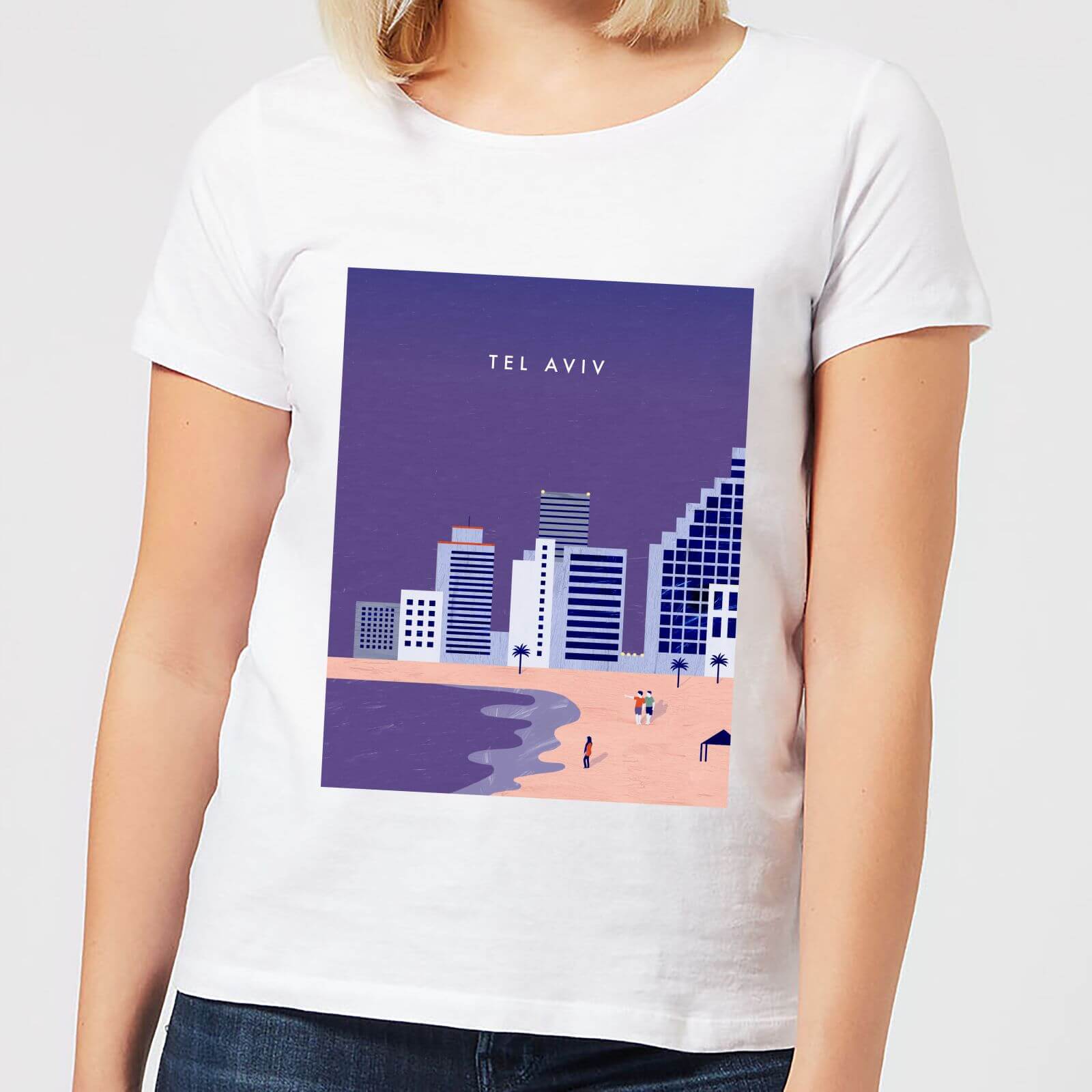 Tel Aviv Women's T-Shirt - White - 4XL - White