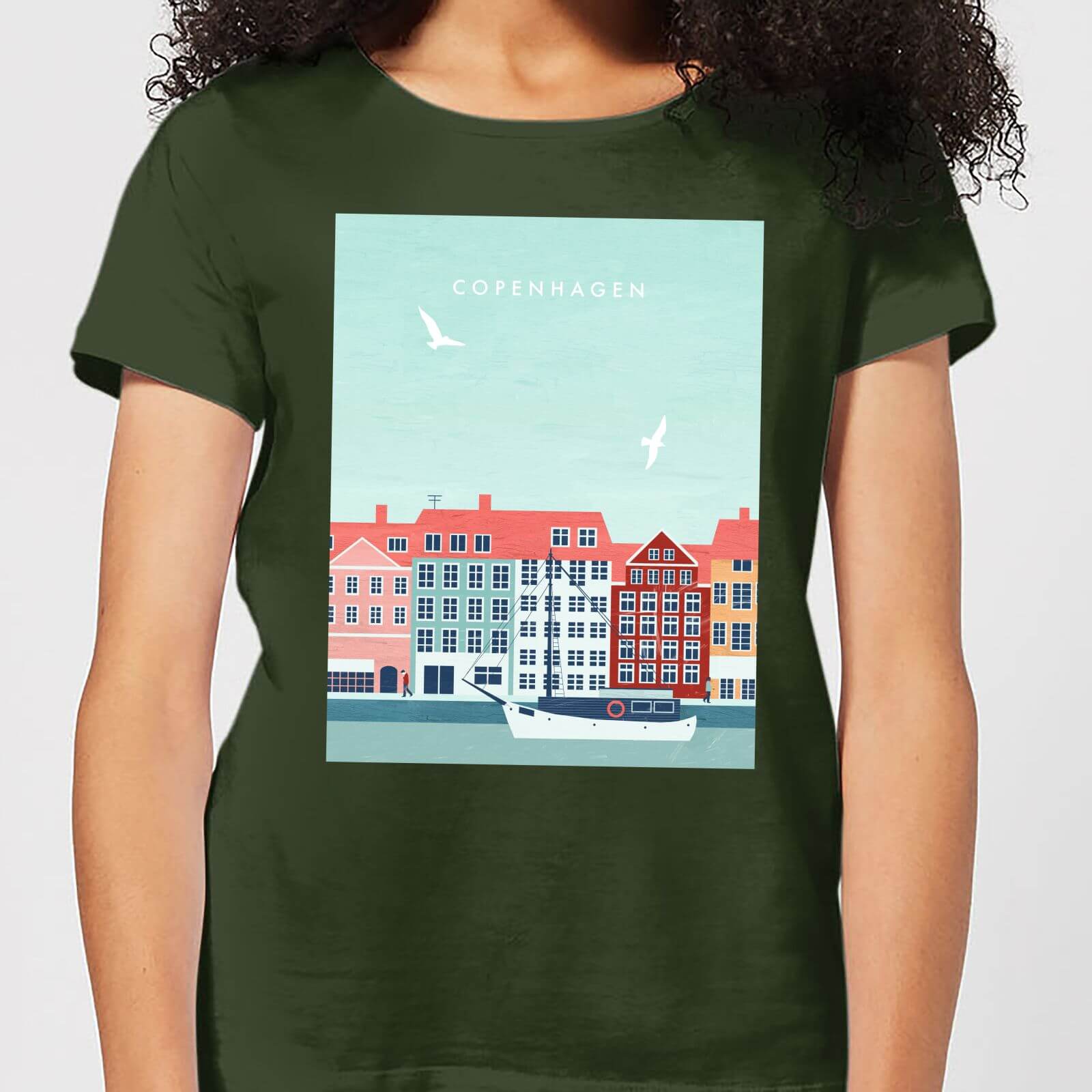 Copenhagen Women's T-Shirt - Forest Green - S - Forest Green