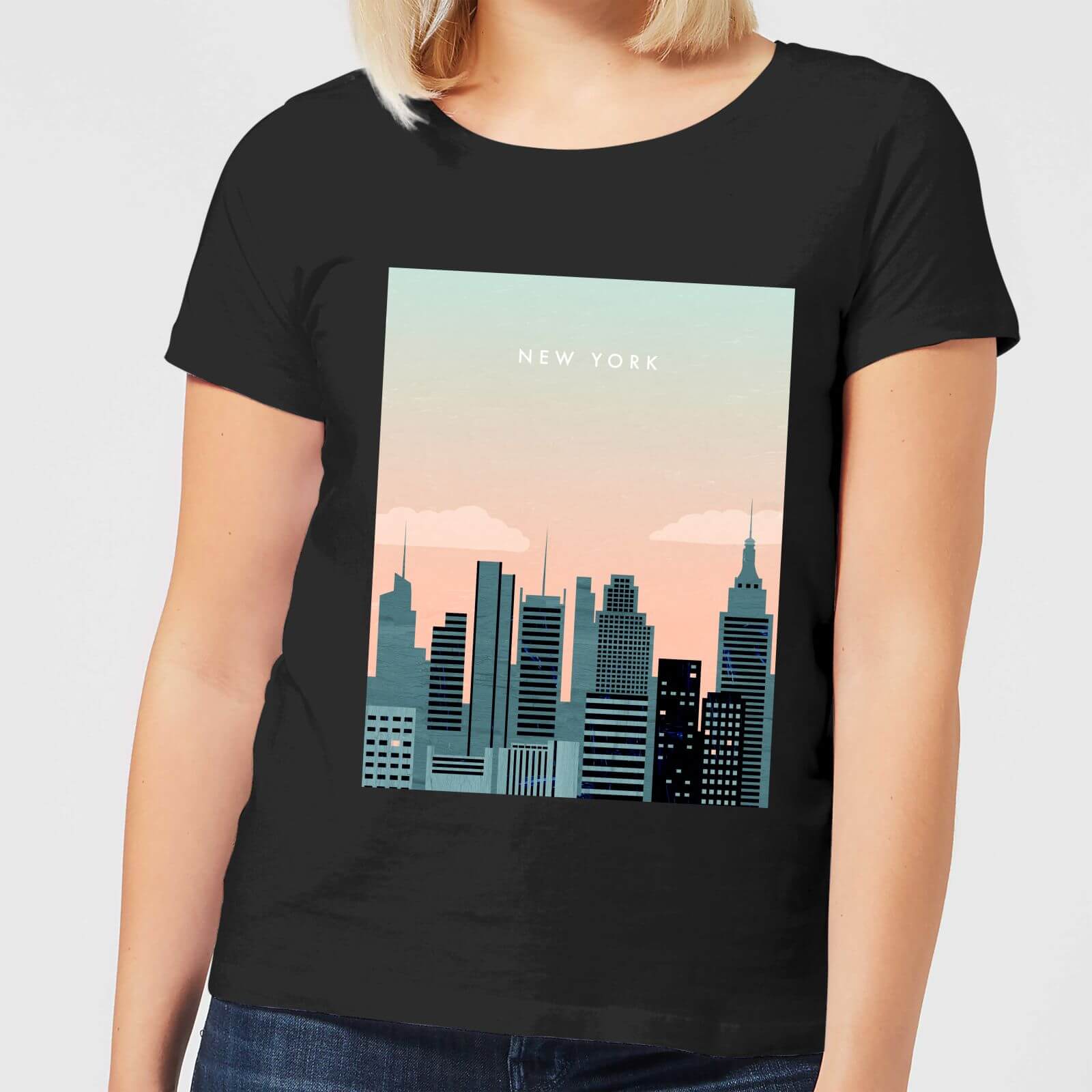 New York Women's T-Shirt - Black - 4XL - Black