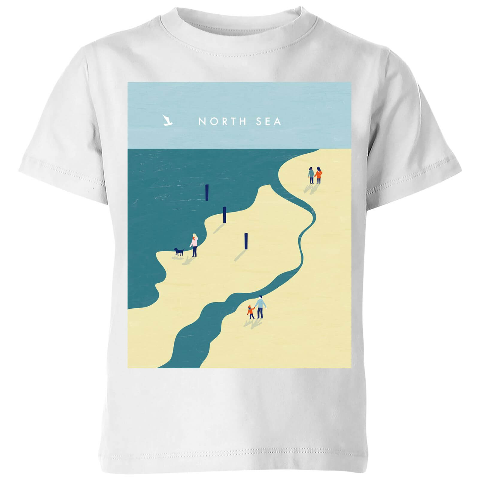 North Sea Kids' T-Shirt - White - 3-4 Years - White