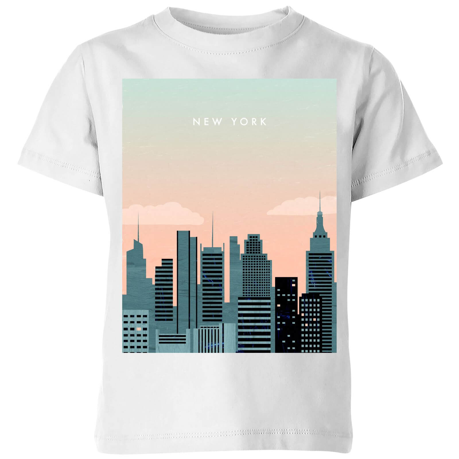 New York Kids' T-Shirt - White - 3-4 Years - White