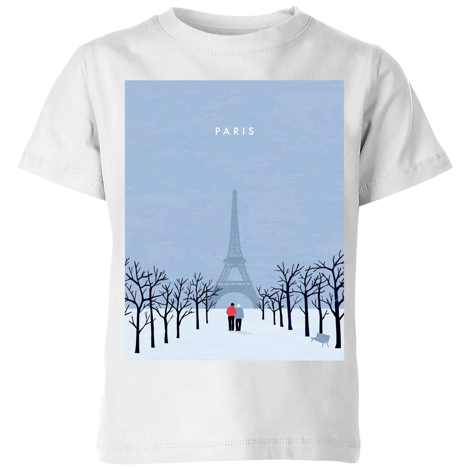 Paris Kids' T-Shirt - White - 3-4 Years - White