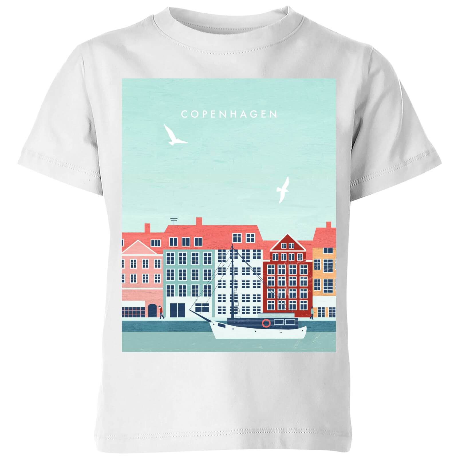 Copenhagen Kids' T-Shirt - White - 3-4 Years - White