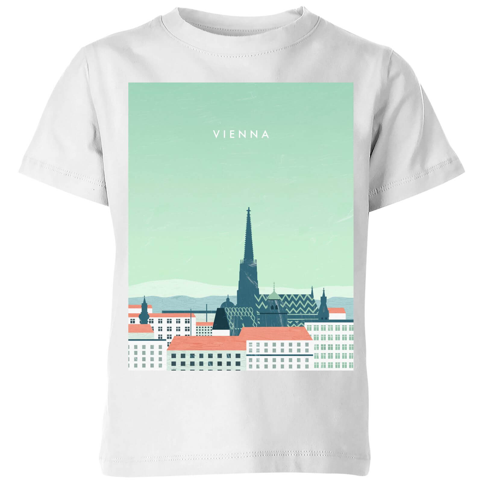 Vienna Kids' T-Shirt - White - 3-4 Years - White