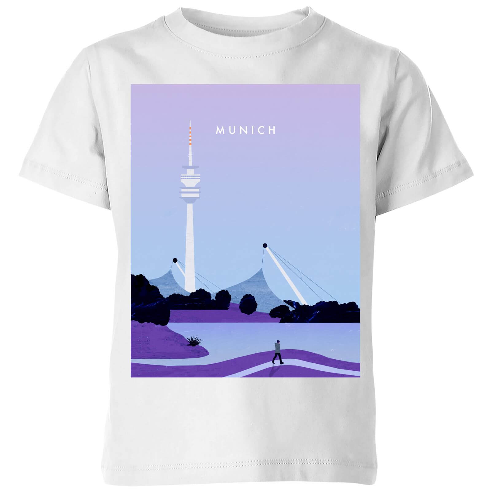 Munich Kids' T-Shirt - White - 3-4 Years