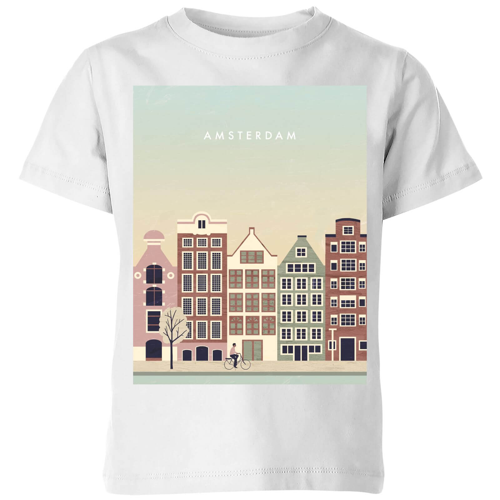 Amsterdam Kids' T-Shirt - White - 3-4 Years - White
