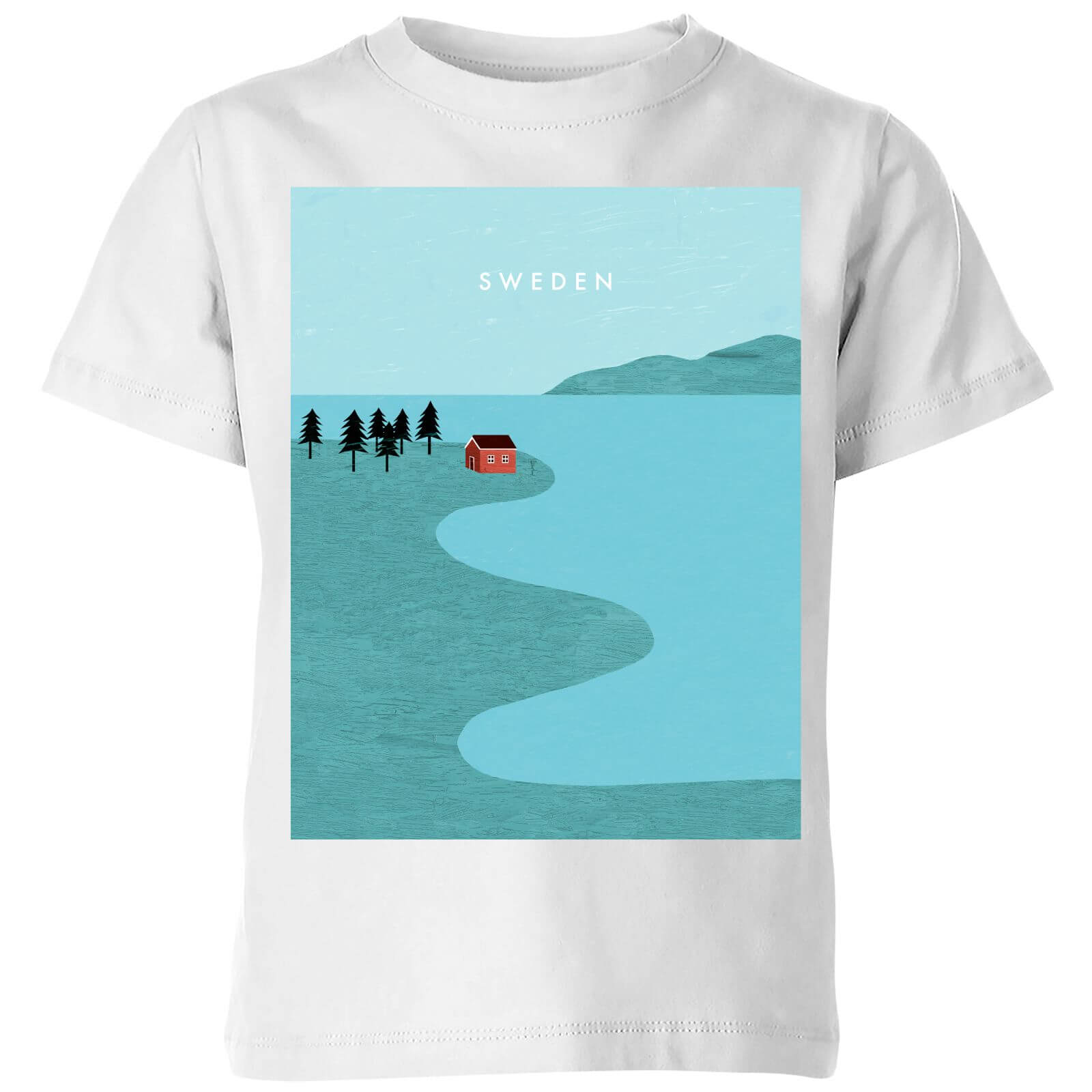 Sweden Kids' T-Shirt - White - 3-4 Years - White