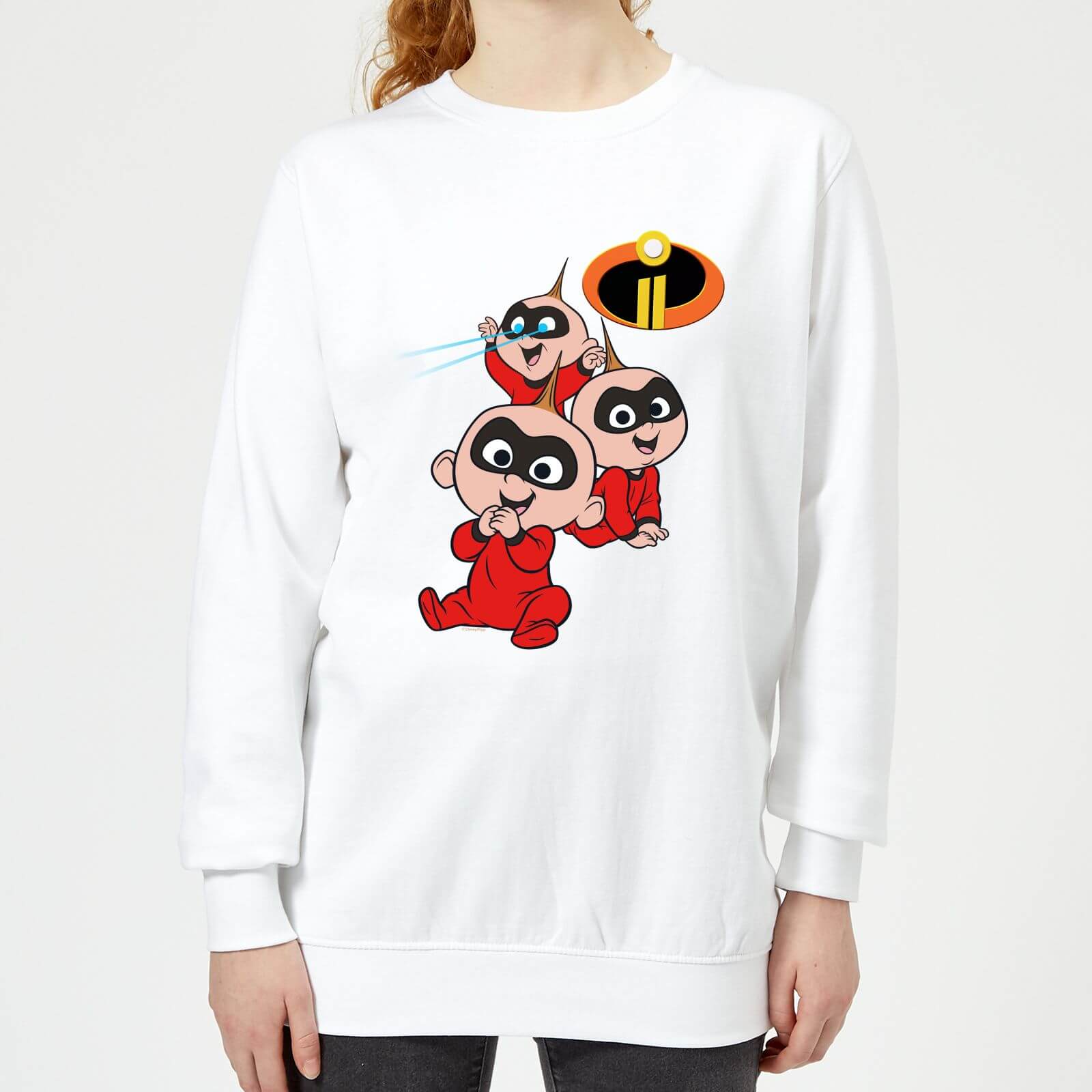 Incredibles 2 Jack Jack Poses Women's Sweatshirt - White - M