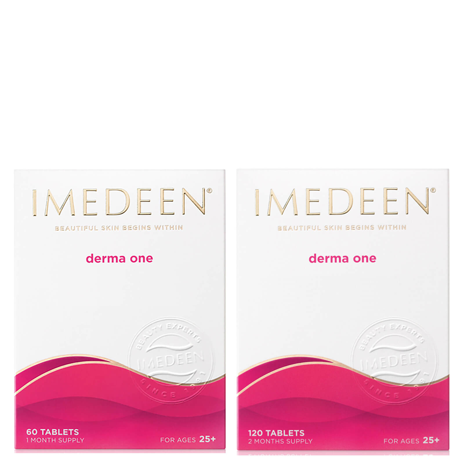 Image of Imedeen Derma One Beauty & Skin Supplement for Women, contains Vitamin C and Zinc, 3 Month Bundle, 180 Tablets, Age 25+