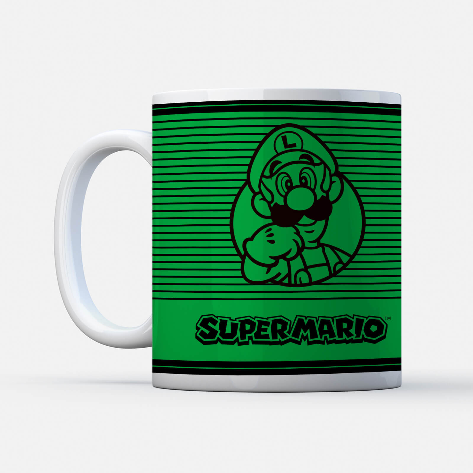 

Nintendo Super Mario Luigi Retro Line Art Colour Mug