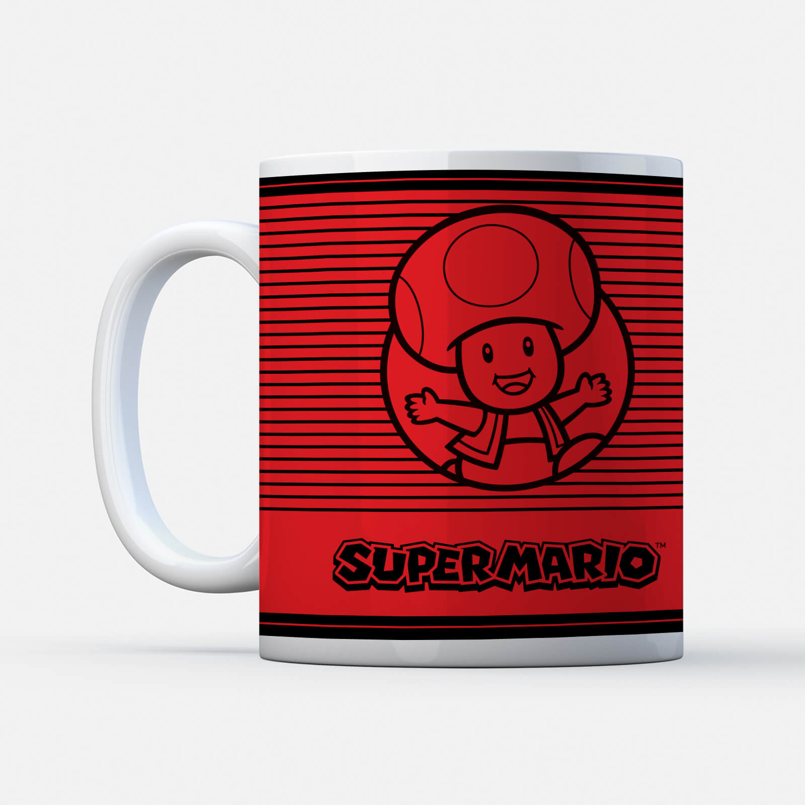 

Nintendo Super Mario Toad Retro Line Art Colour Mug