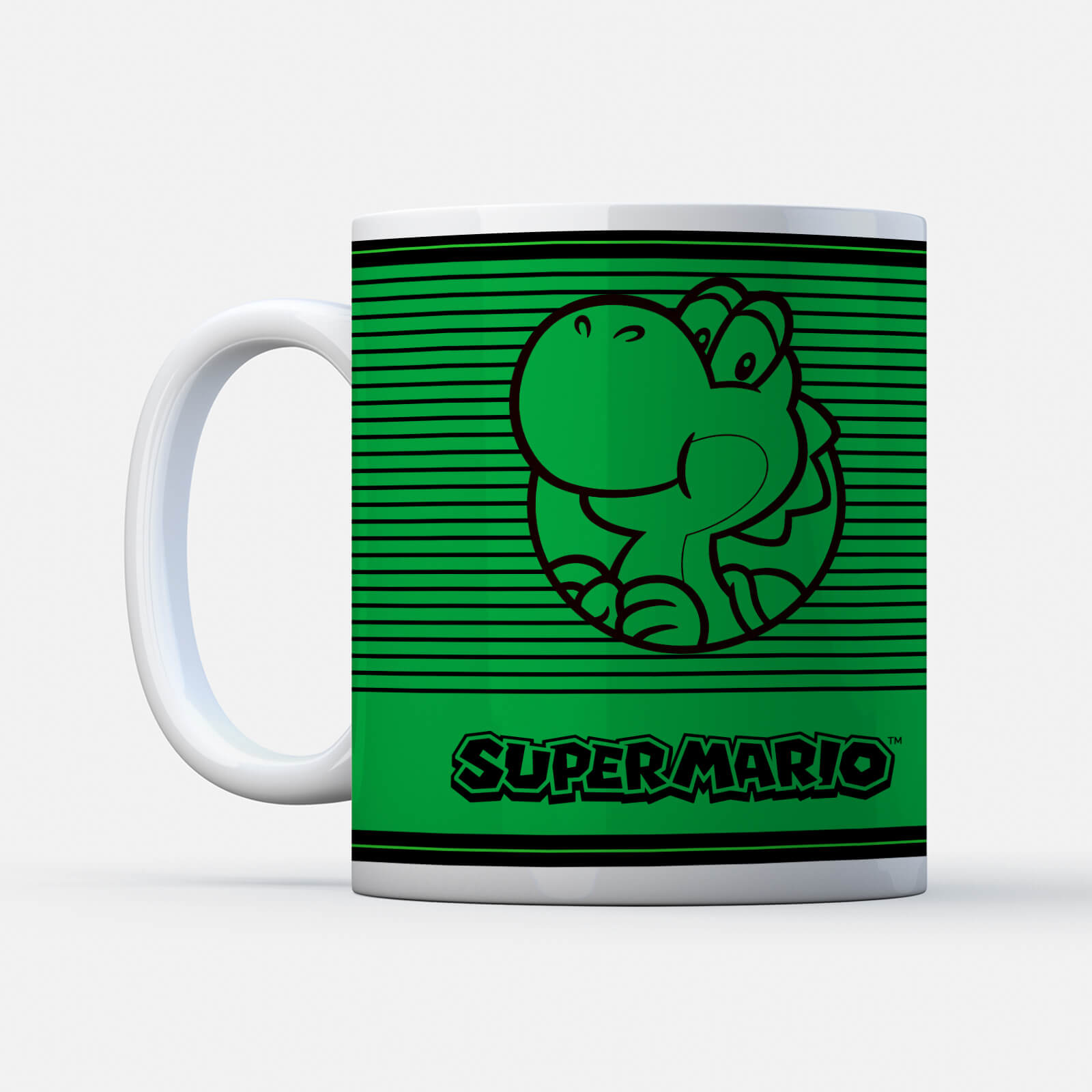 

Nintendo Super Mario Yoshi Retro Line Art Colour Mug