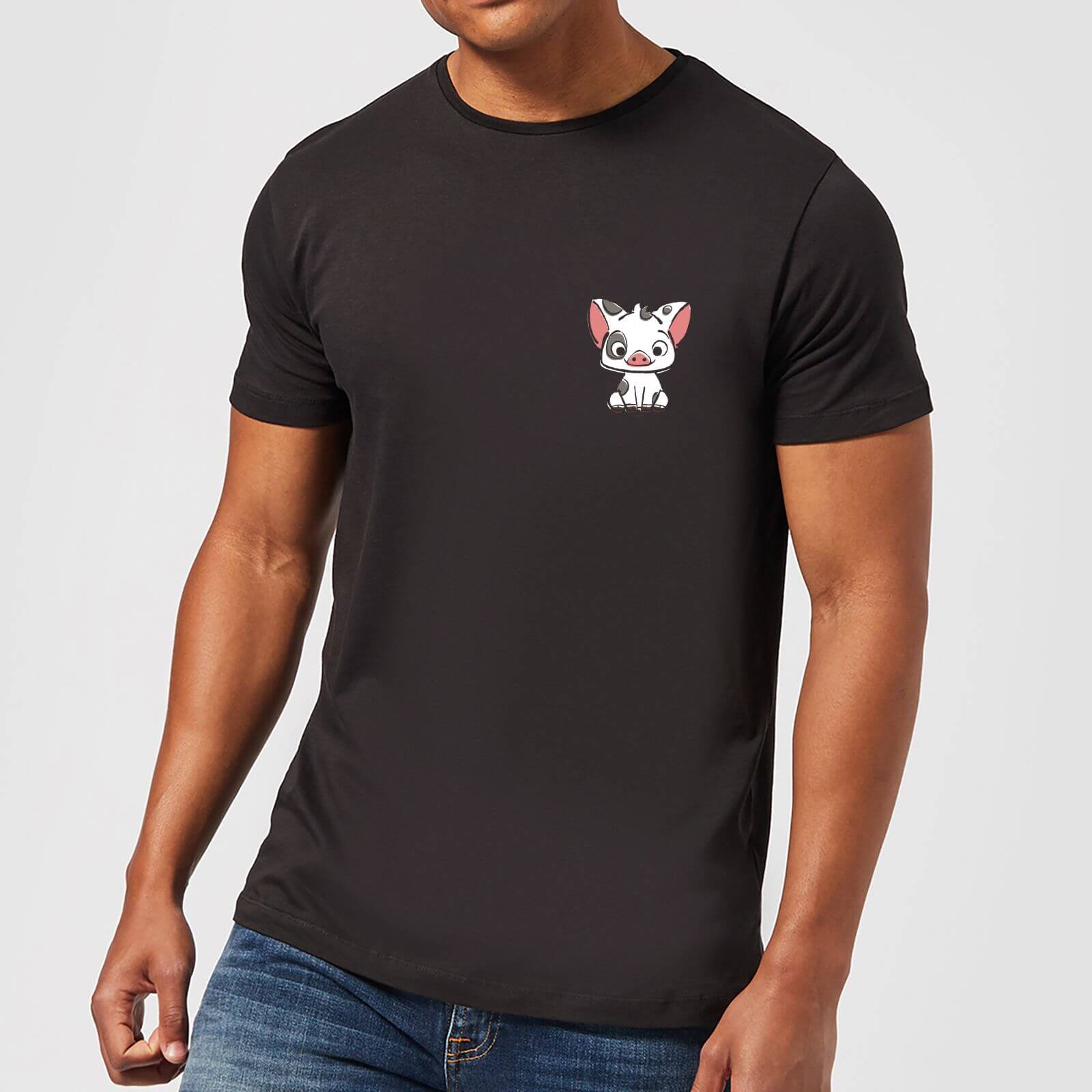 Disney Moana Pua The Pig Men's T-Shirt - Black - XS