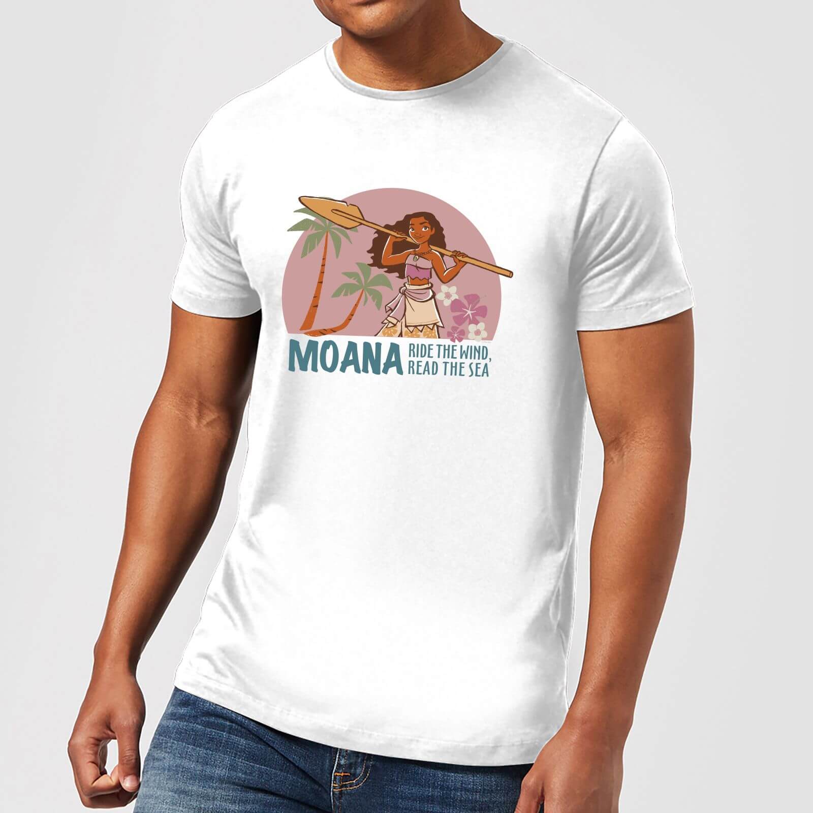 

T-Shirt Disney Moana Read The Sea - Bianco - Uomo - L - Bianco
