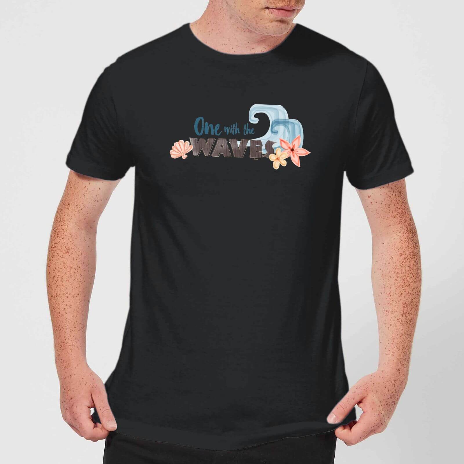 Disney Moana One with The Waves Men's T-Shirt - Black - XS - Black