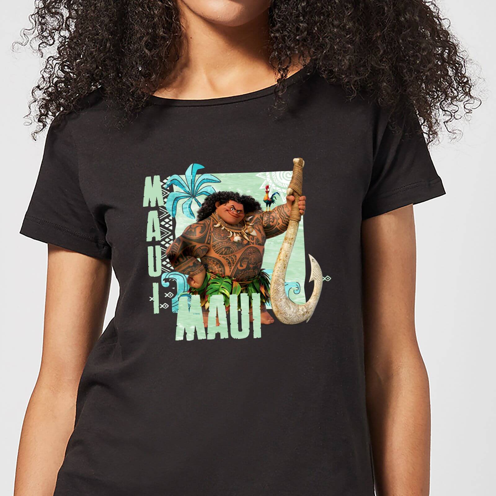 T-Shirt Moana Maui - Nero - Donna - XL