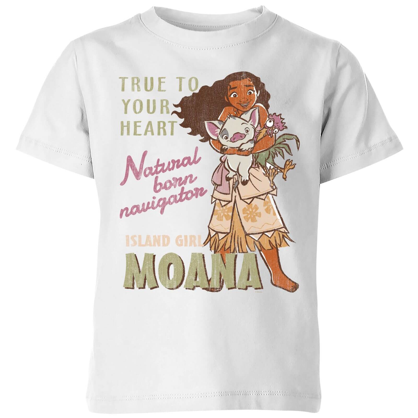 

T-Shirt Moana Natural Born Navigator - Bianco - Bambini - 9-10 Anni