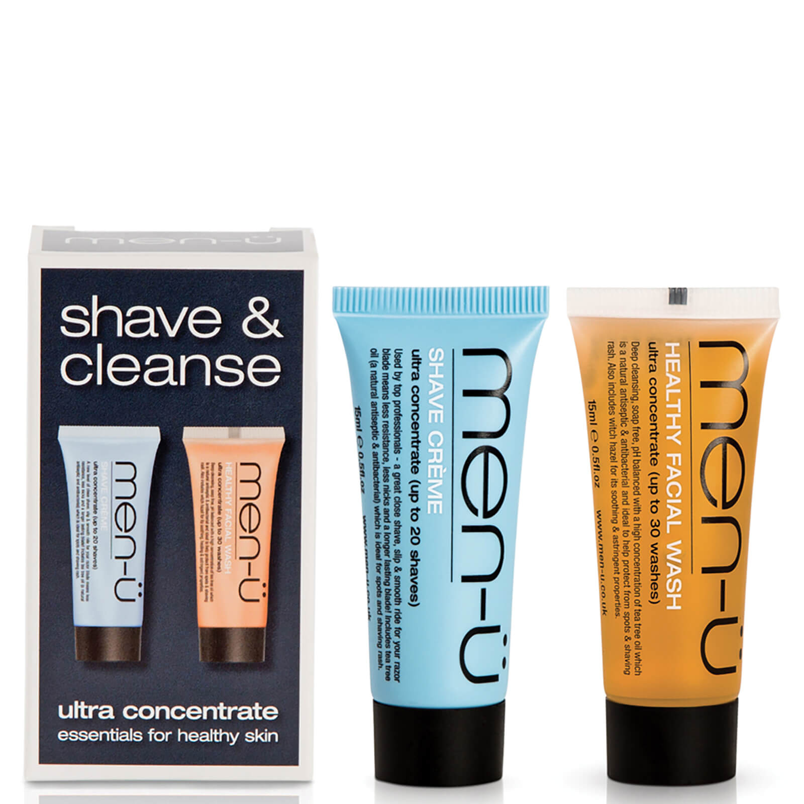 men-ü Shave and Cleanse Duo 2 x 15ml