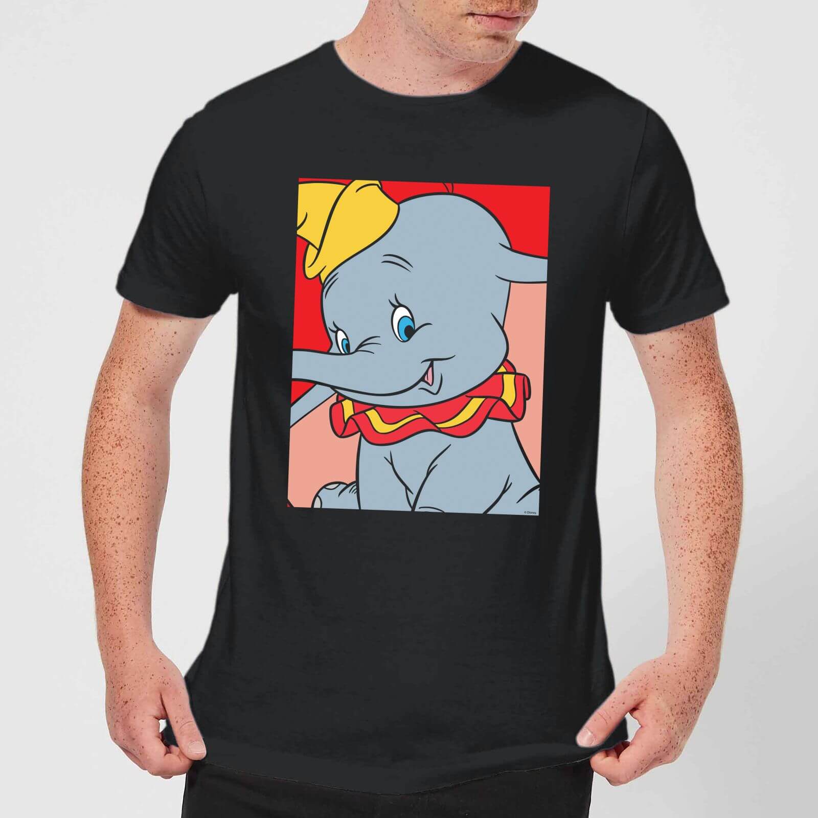 Disney Dumbo Portrait Men's T-Shirt - Black - XS