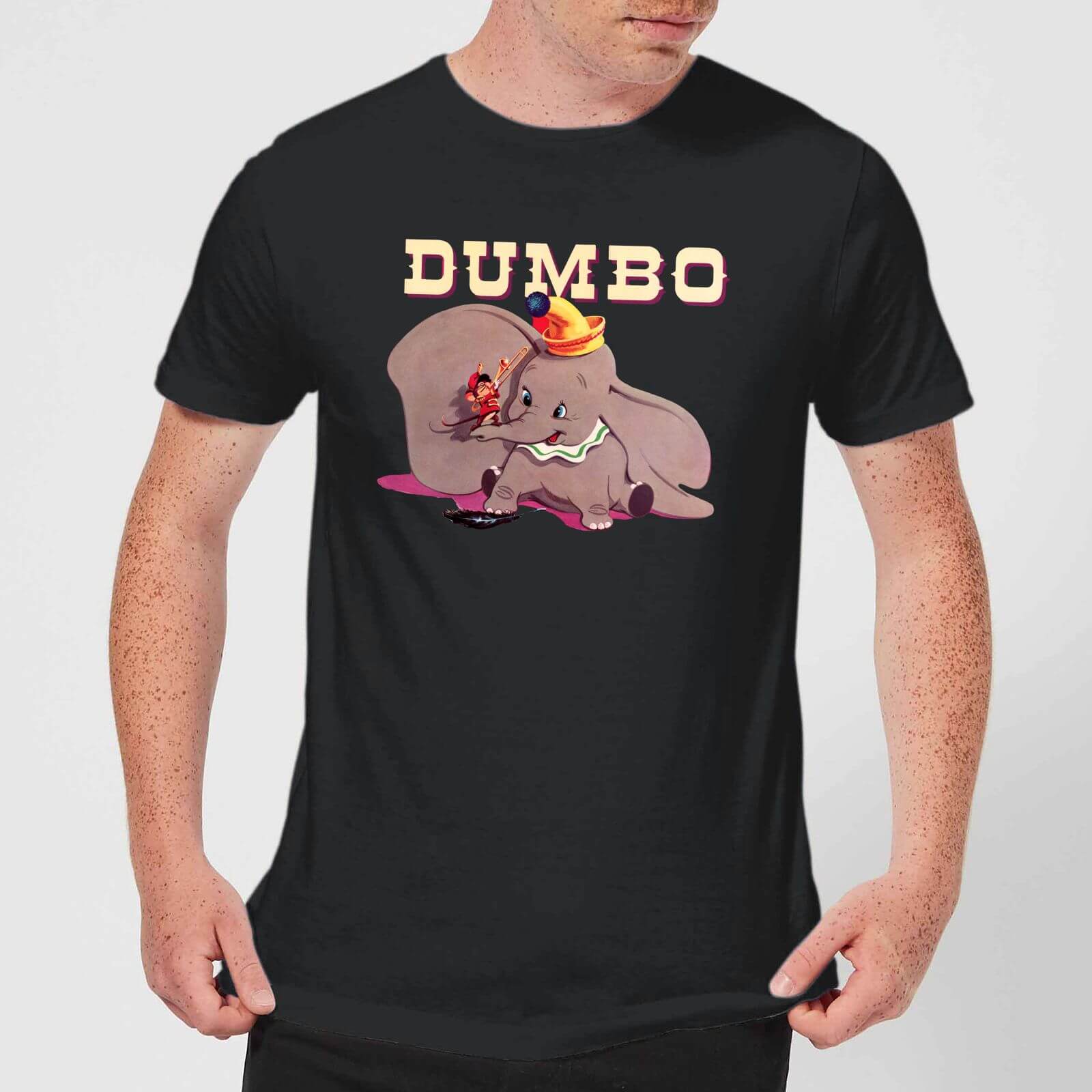 Disney Dumbo Timothy's Trombone Men's T-Shirt - Black - XS
