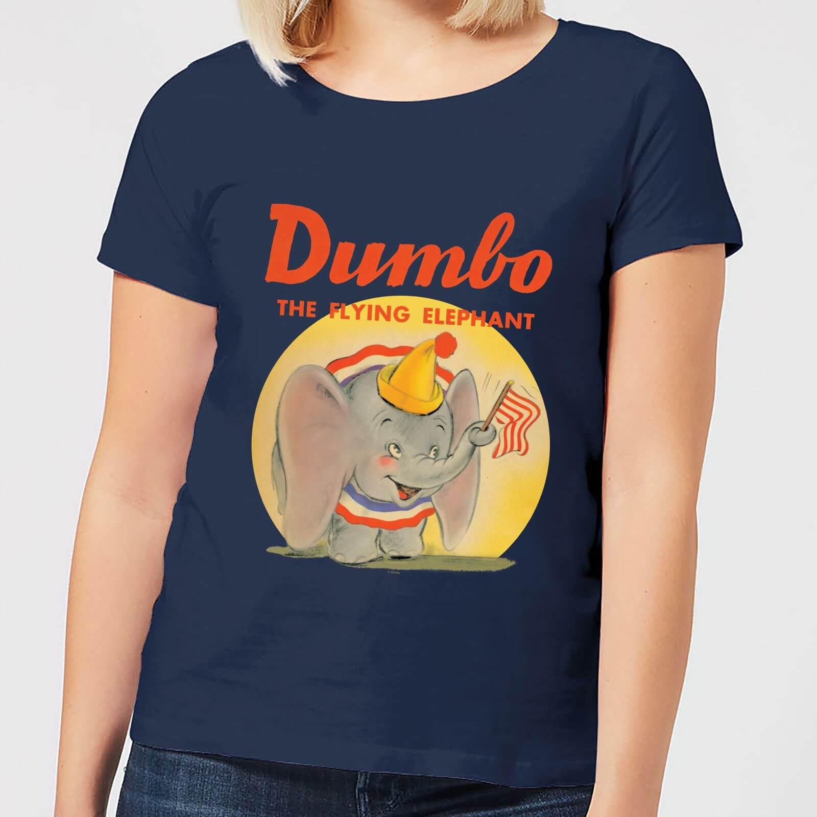 

T-Shirt Dumbo Flying Elephant - Navy - Donna - XL