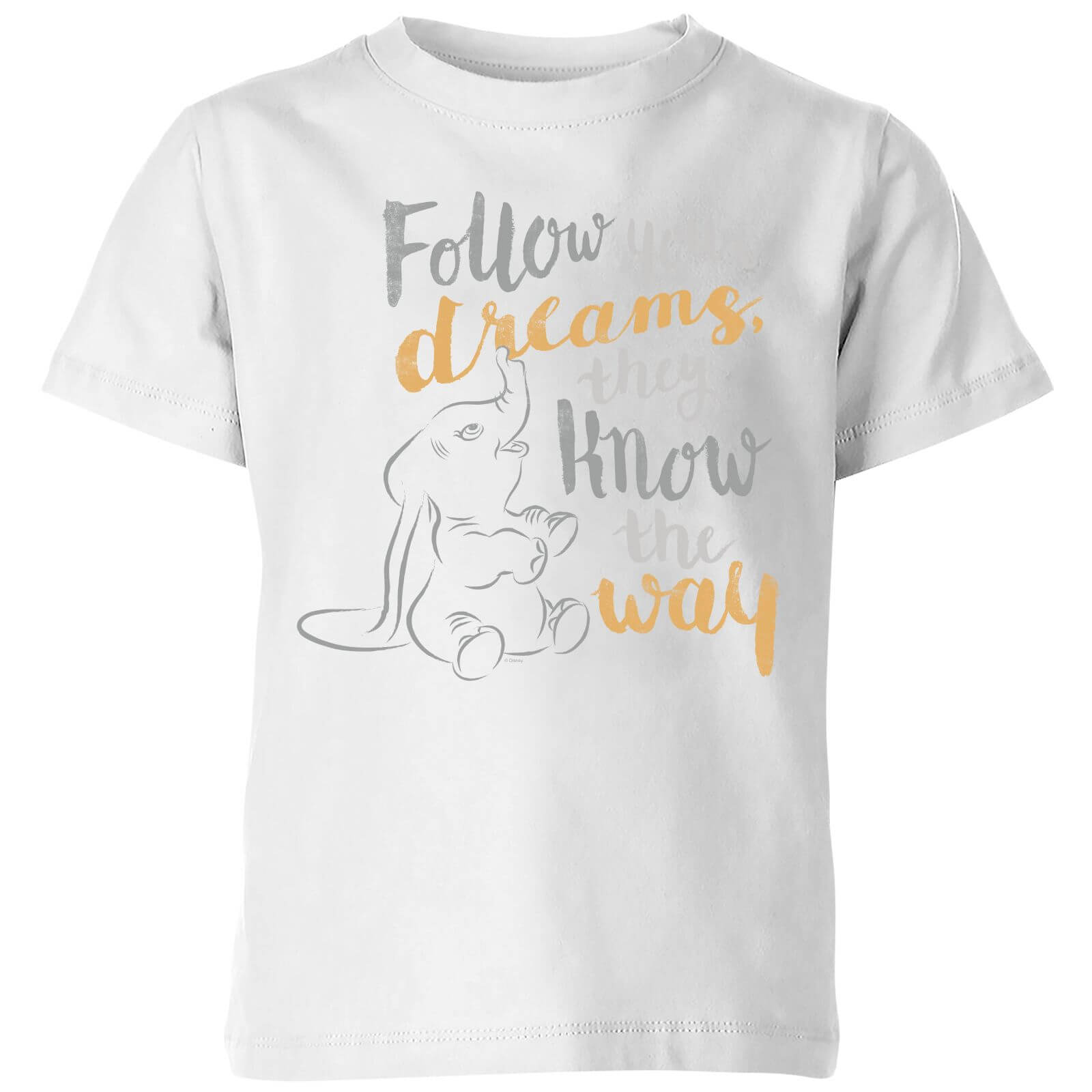 

T-Shirt Dumbo Follow Your Dreams - Bianco - Bambini - 5-6 Anni