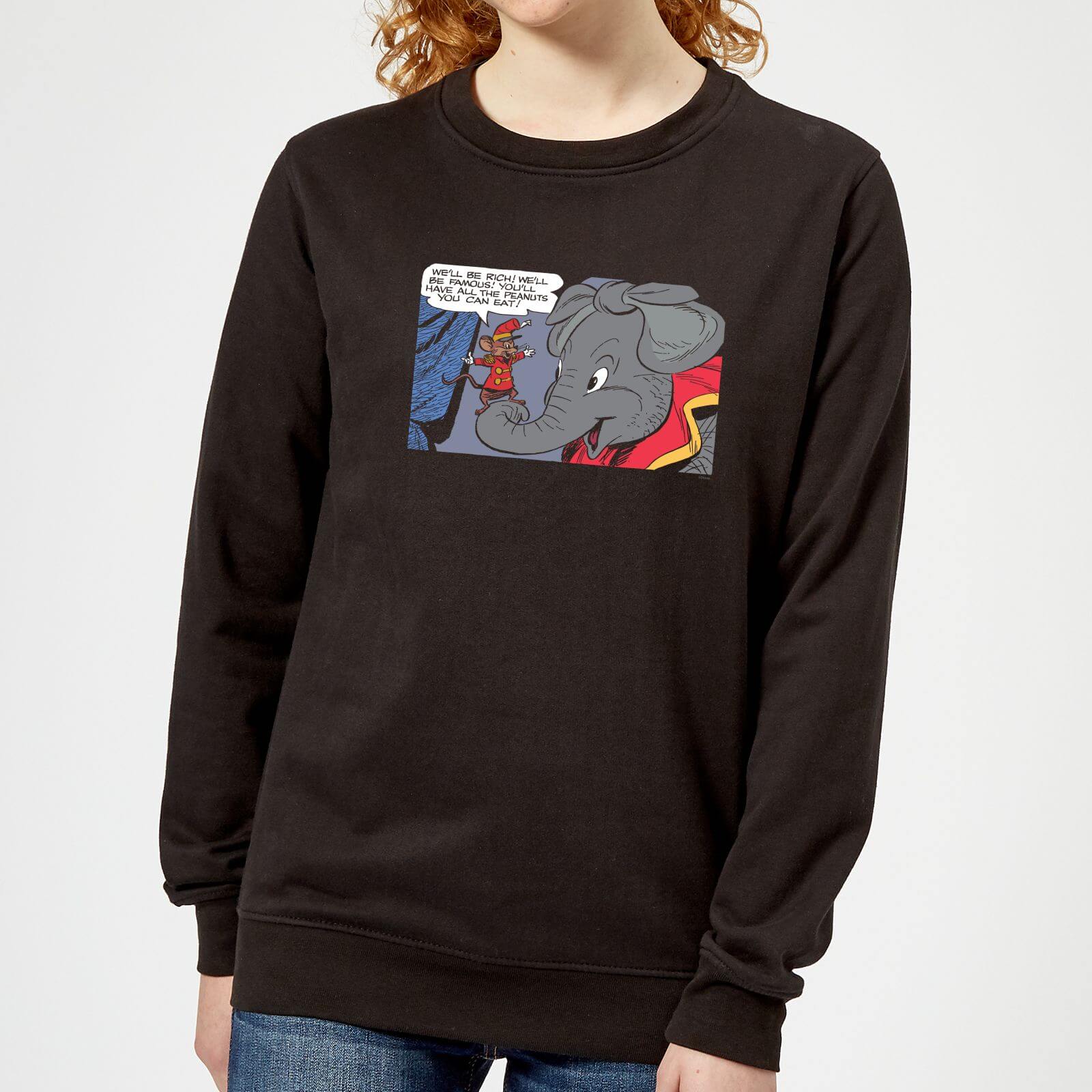 Dumbo Rich And Famous Damen Pullover - Schwarz - M