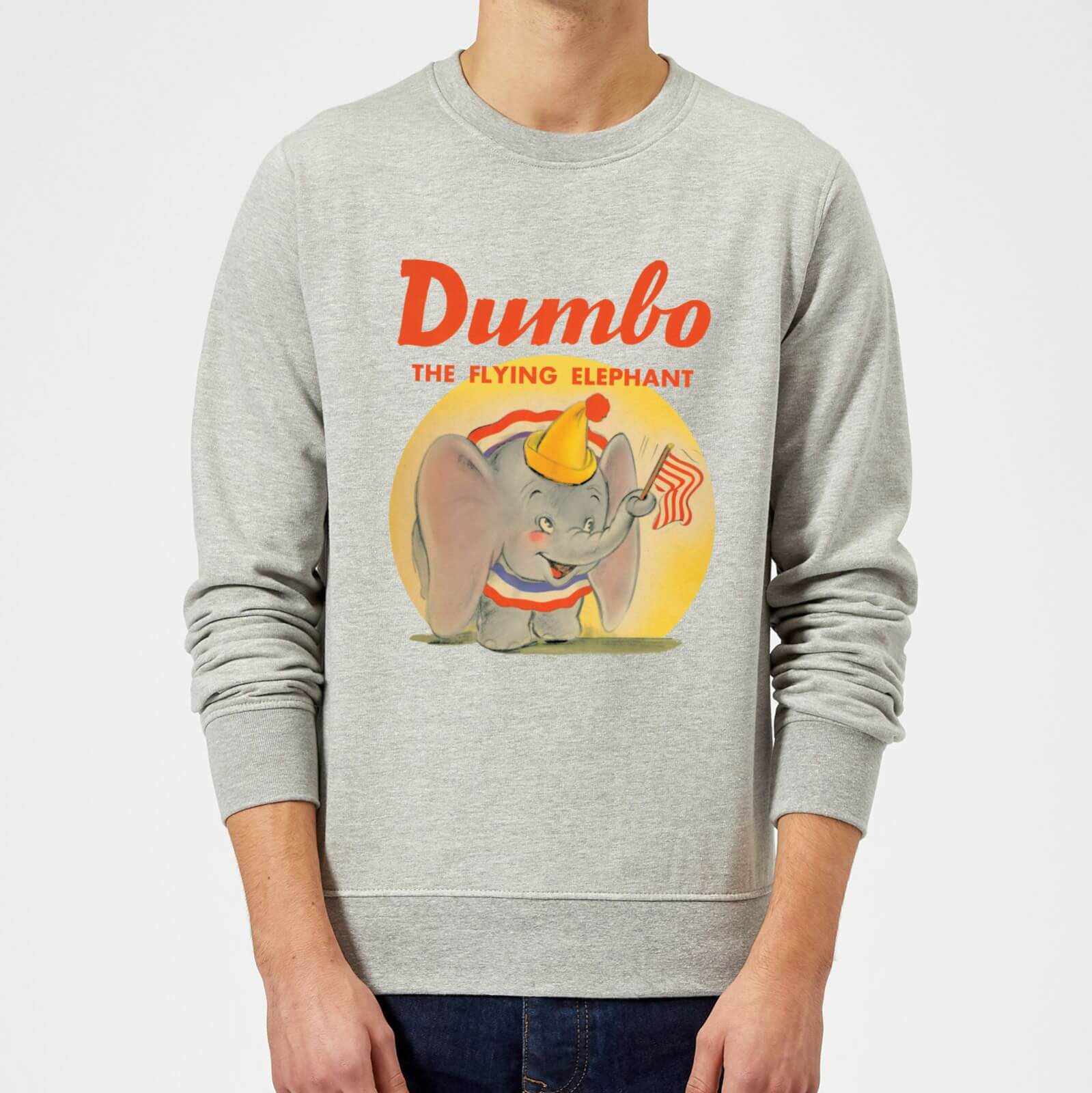Dumbo Flying Elephant Sweatshirt - Grey - XL - Grey