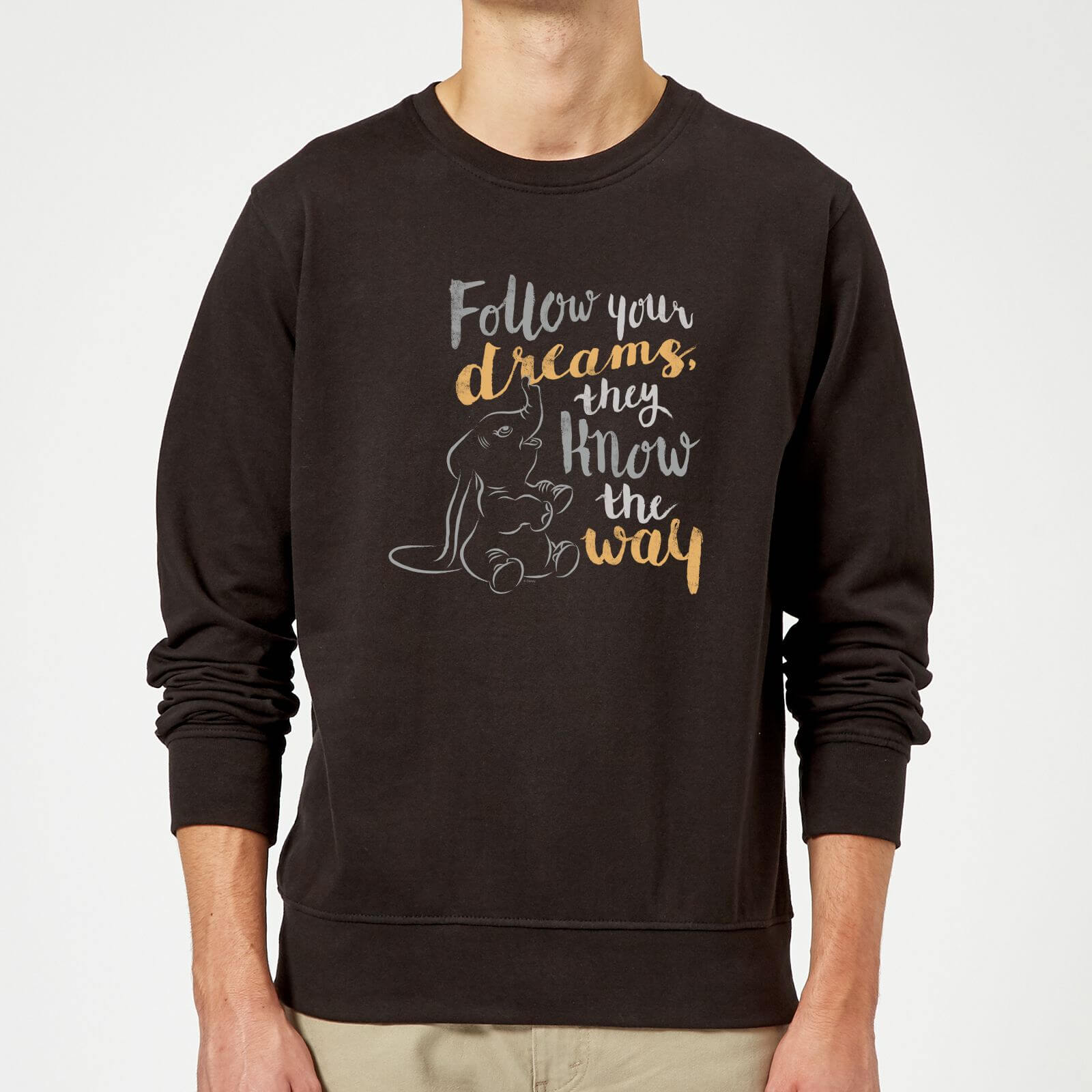 

Felpa Dumbo Follow Your Dreams - Nero - S