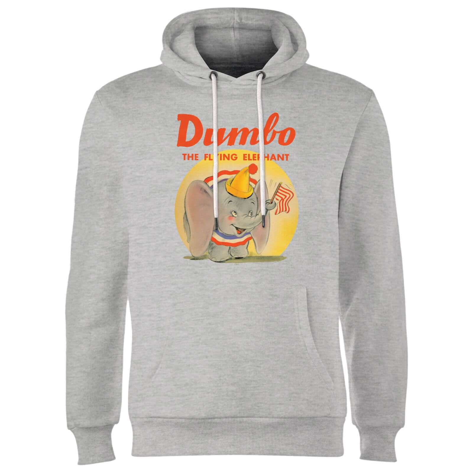 Dumbo Flying Elephant Hoodie - Grey - L
