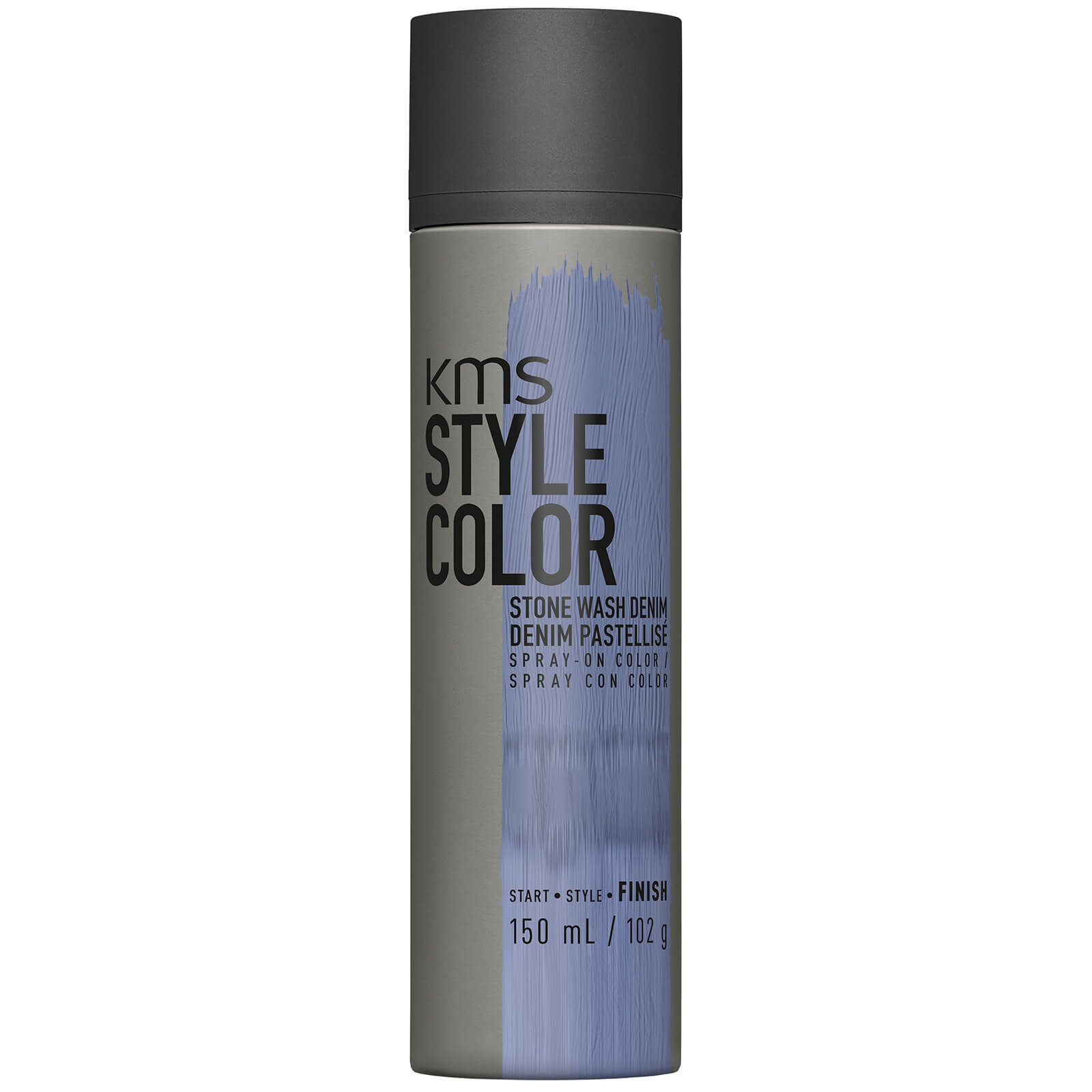 Фото - Дезодорант KMS Style Color Stone Wash Denim spray koloryzujący do włosów 150 ml 16701 