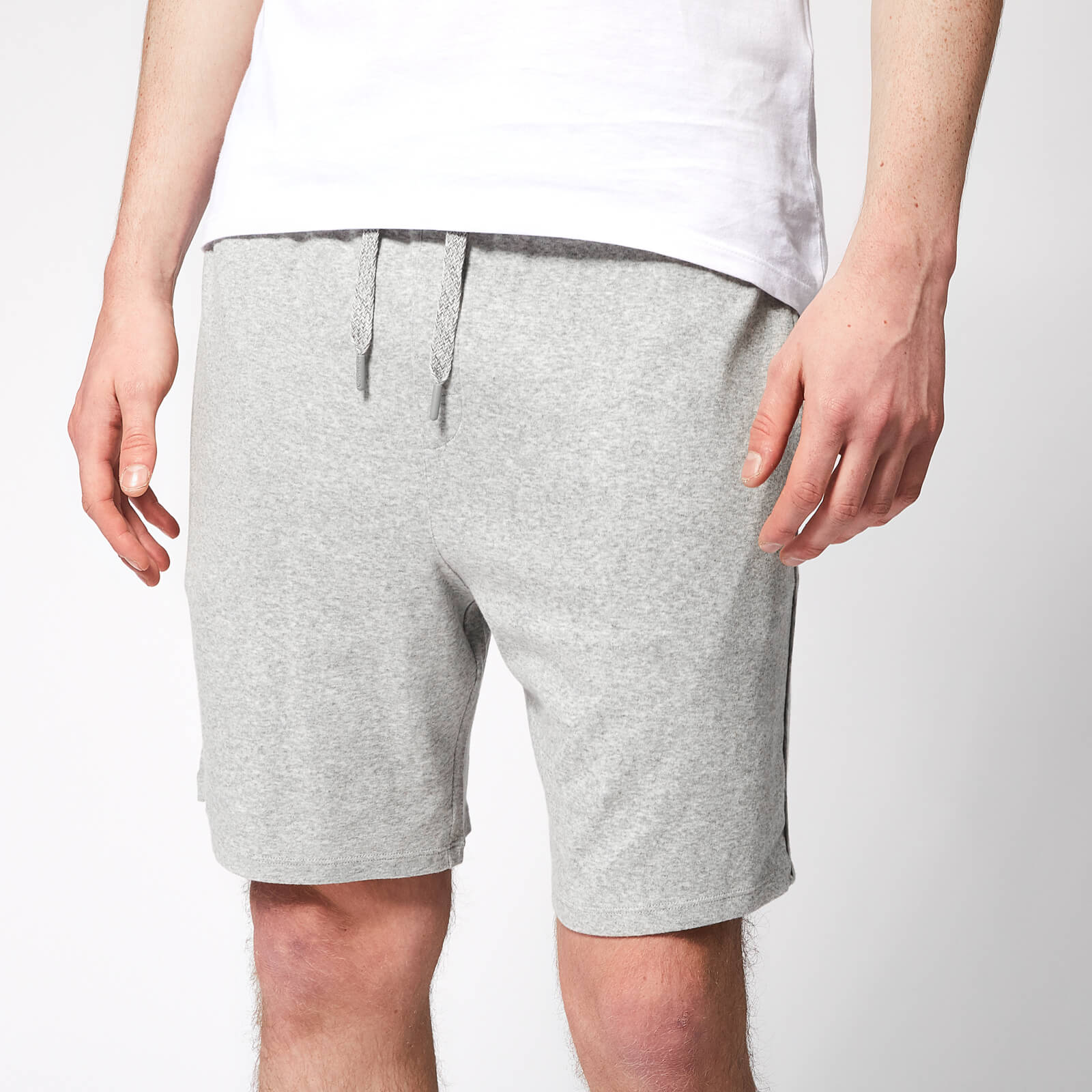 men grey sweat shorts