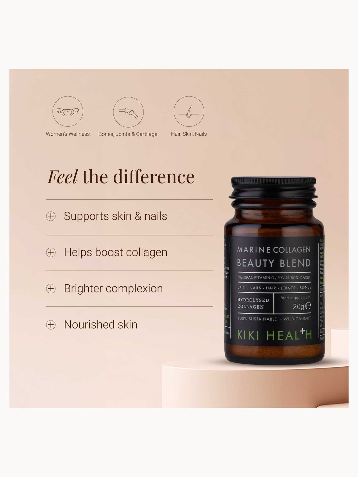 KIKI Health Marine Collagen Beauty Blend Powder 20g, photo 2