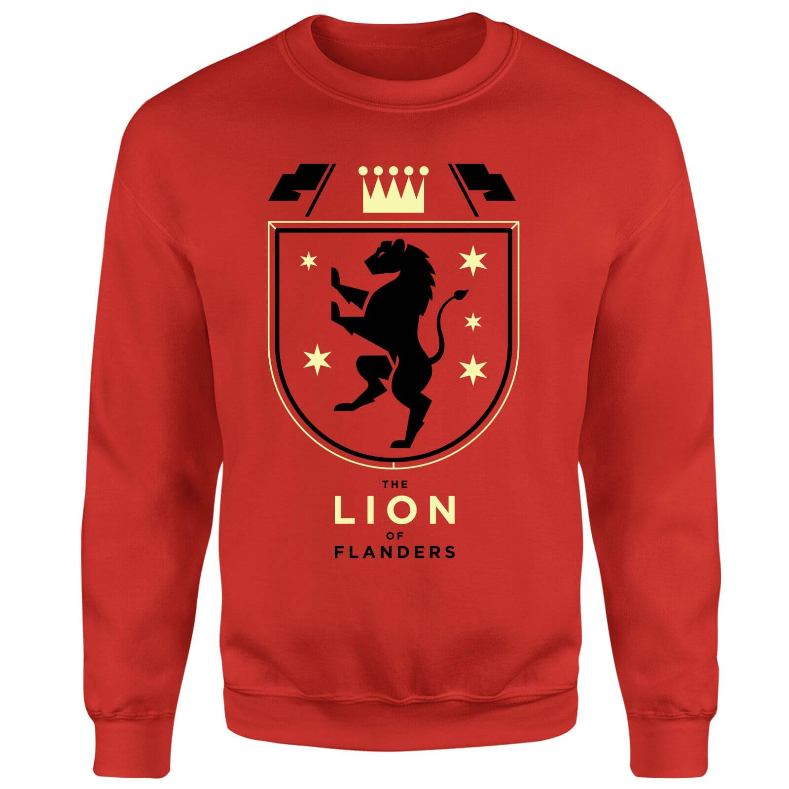The Lion Of Flanders Sweatshirt - M - Red