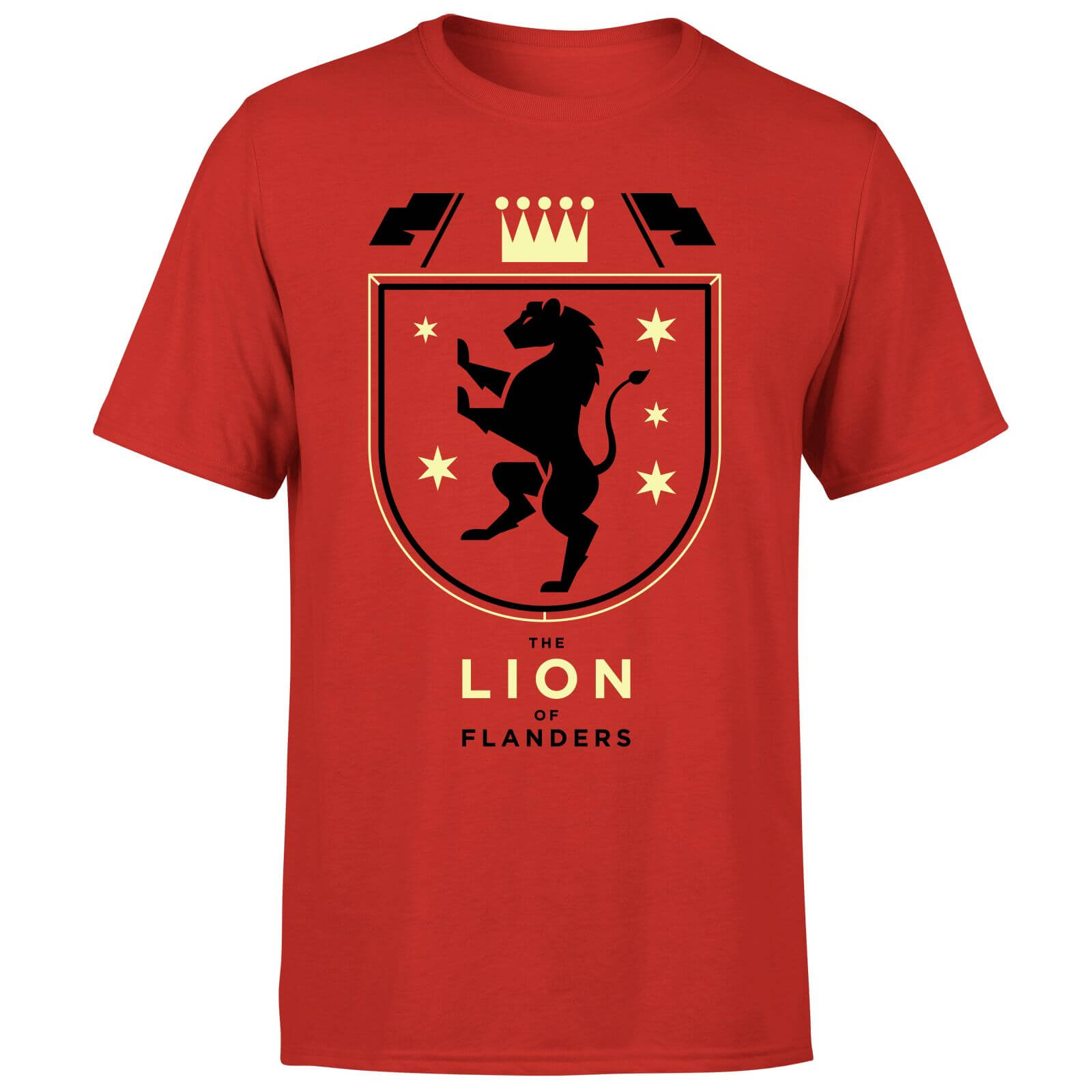 The Lion Of Flanders Men's T-Shirt - L - Red