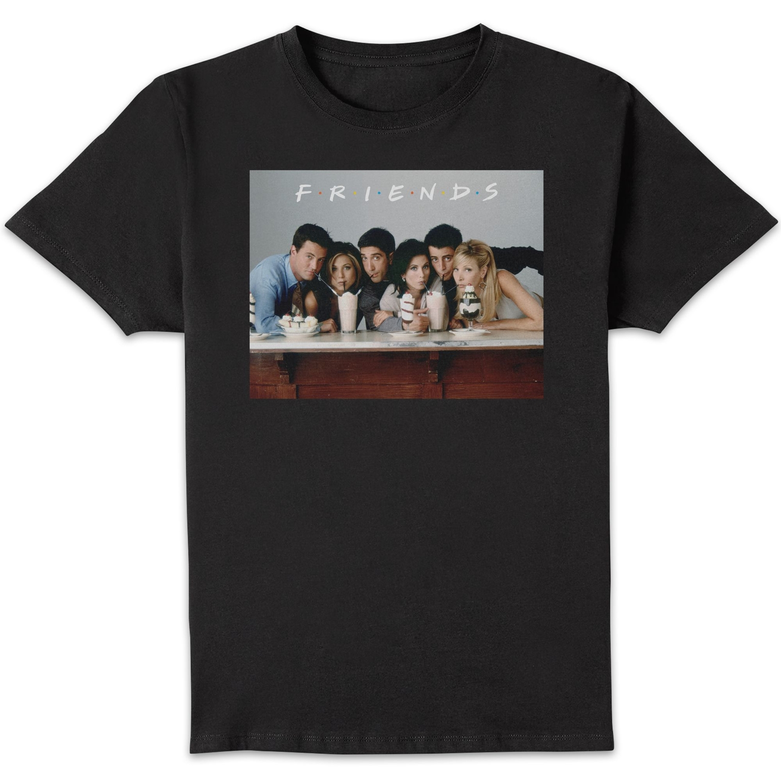 Friends Milkshake Men's T-Shirt - Black - 5XL