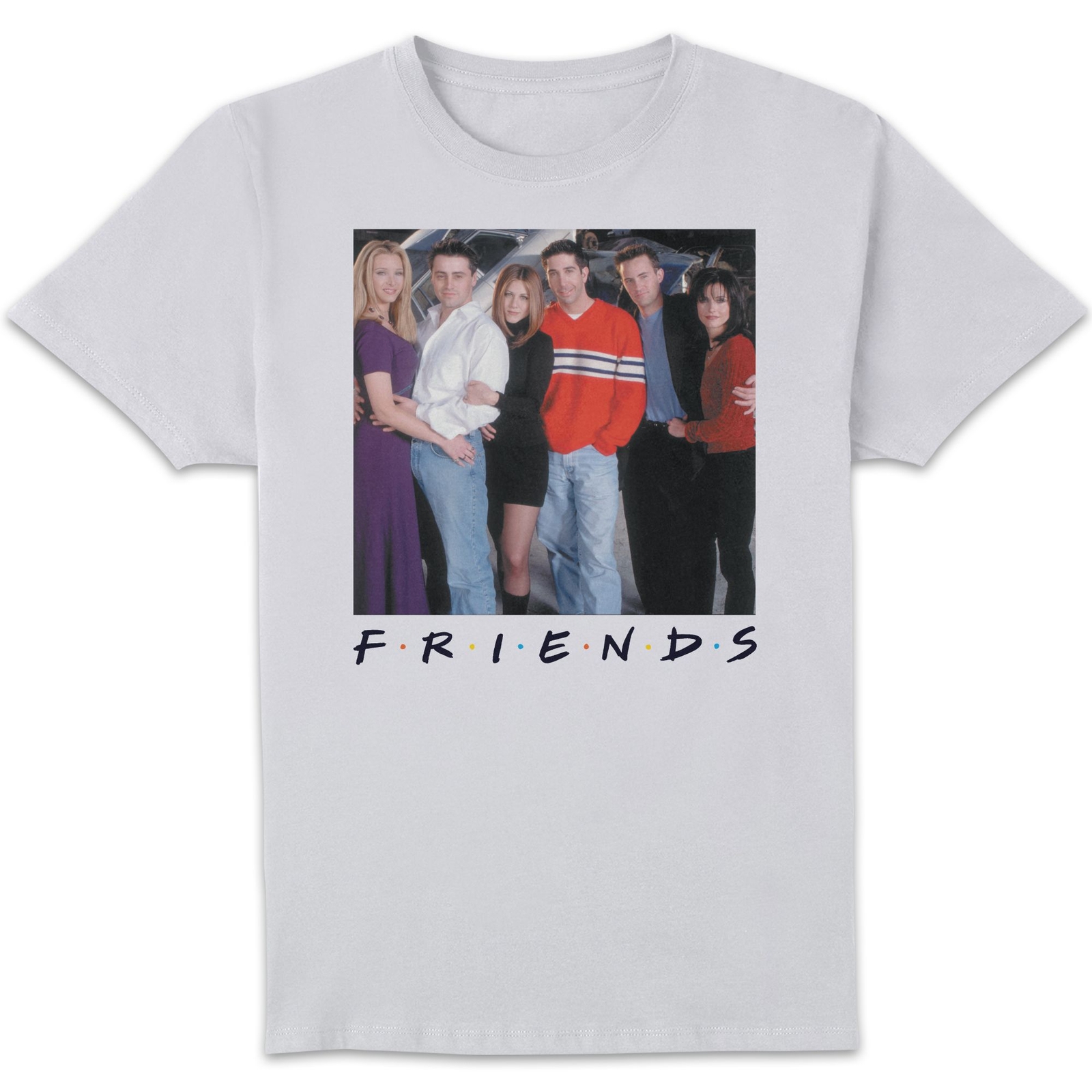 Friends Cast Pose Men's T-Shirt - White - 3XL