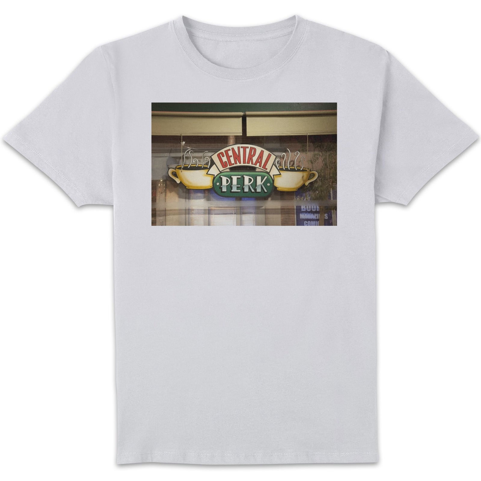 T-shirt Homme Signe Central Perk - Friends - Blanc