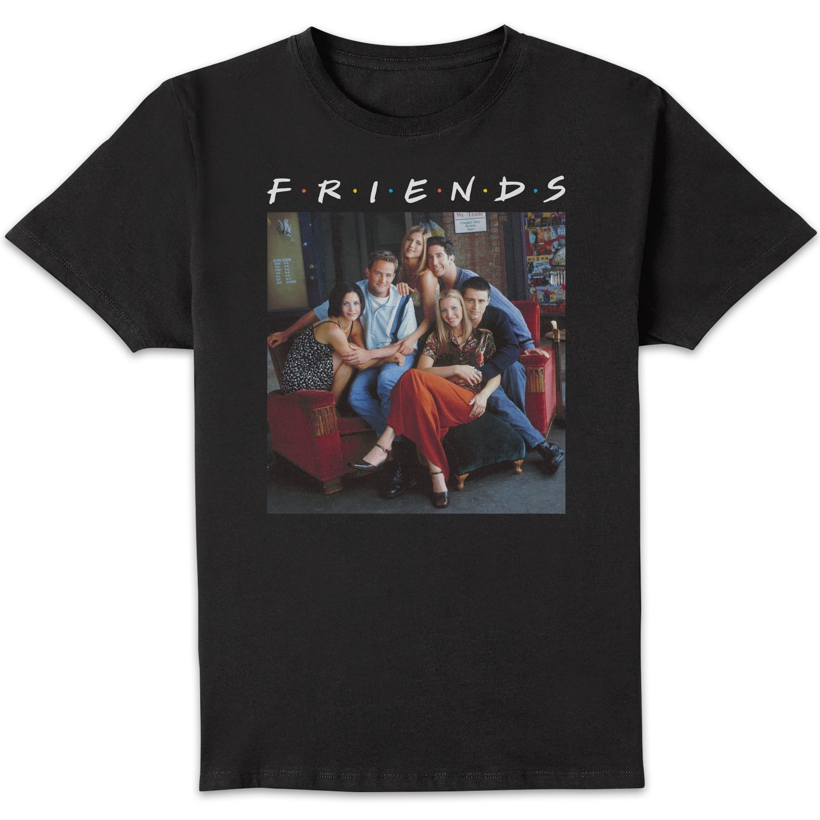 Friends Classic Character Men's T-Shirt - Black - XL