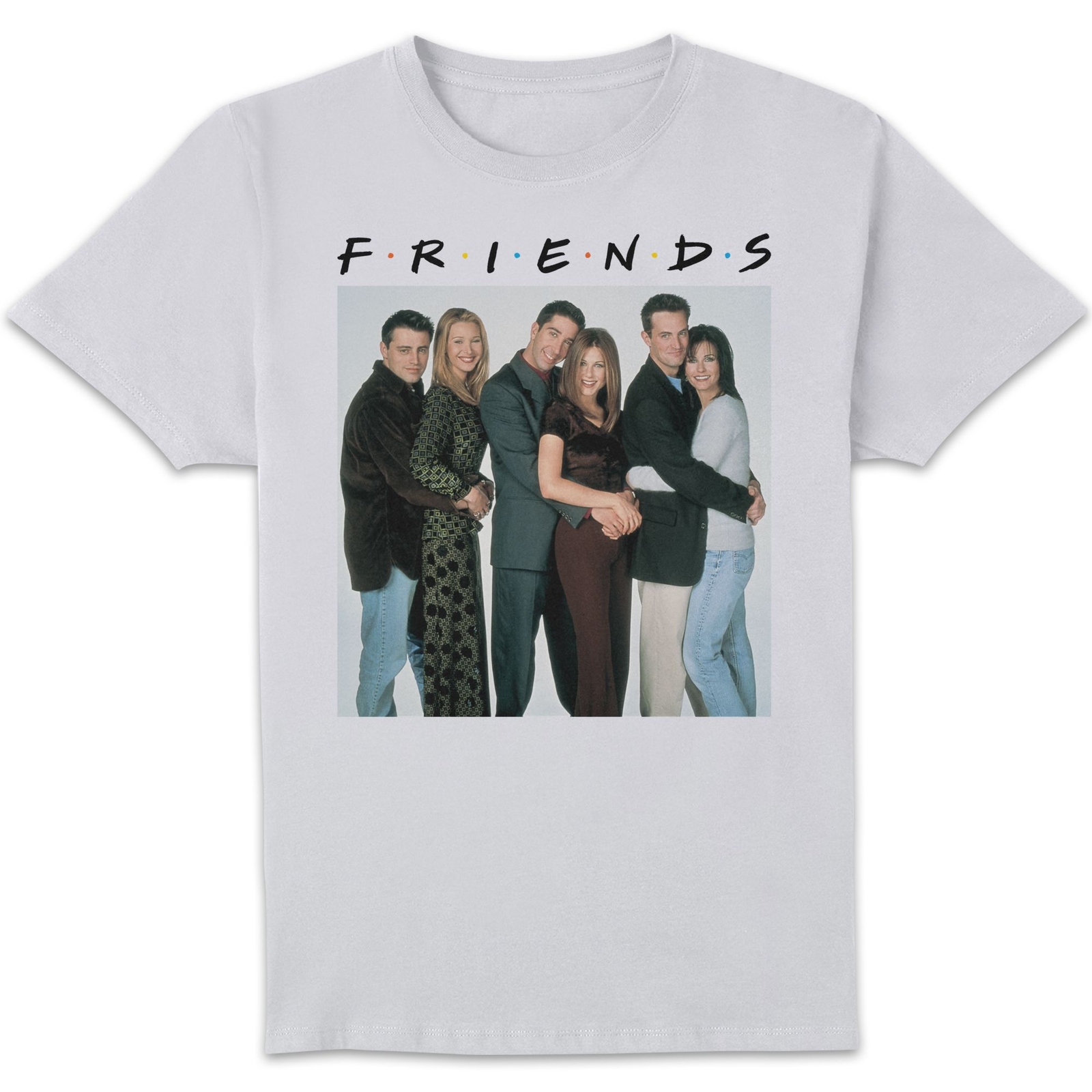 Friends Group Shot Men's T-Shirt - White - 4XL
