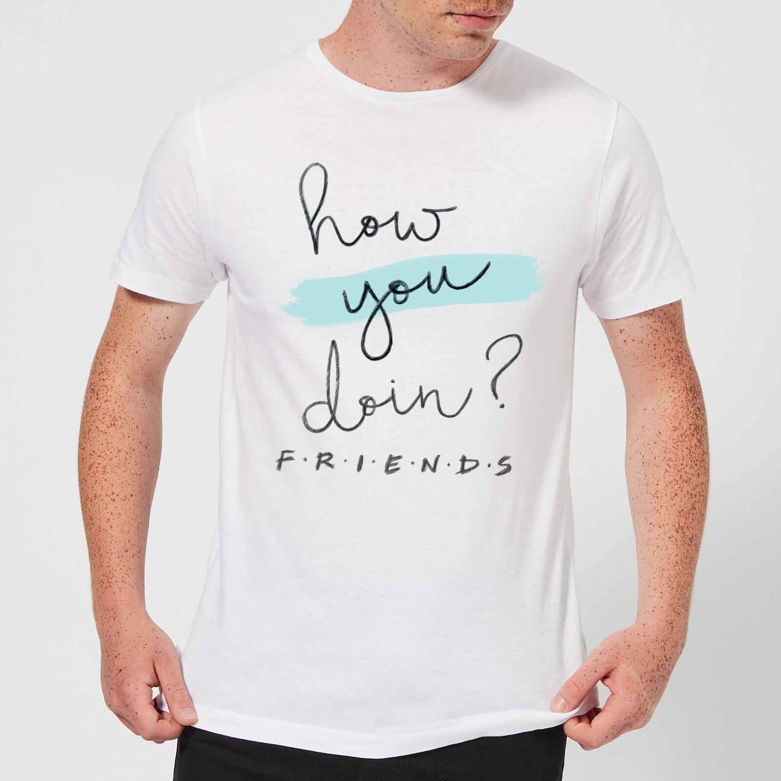 Friends How You Doin? Men's T-Shirt - White - 3XL