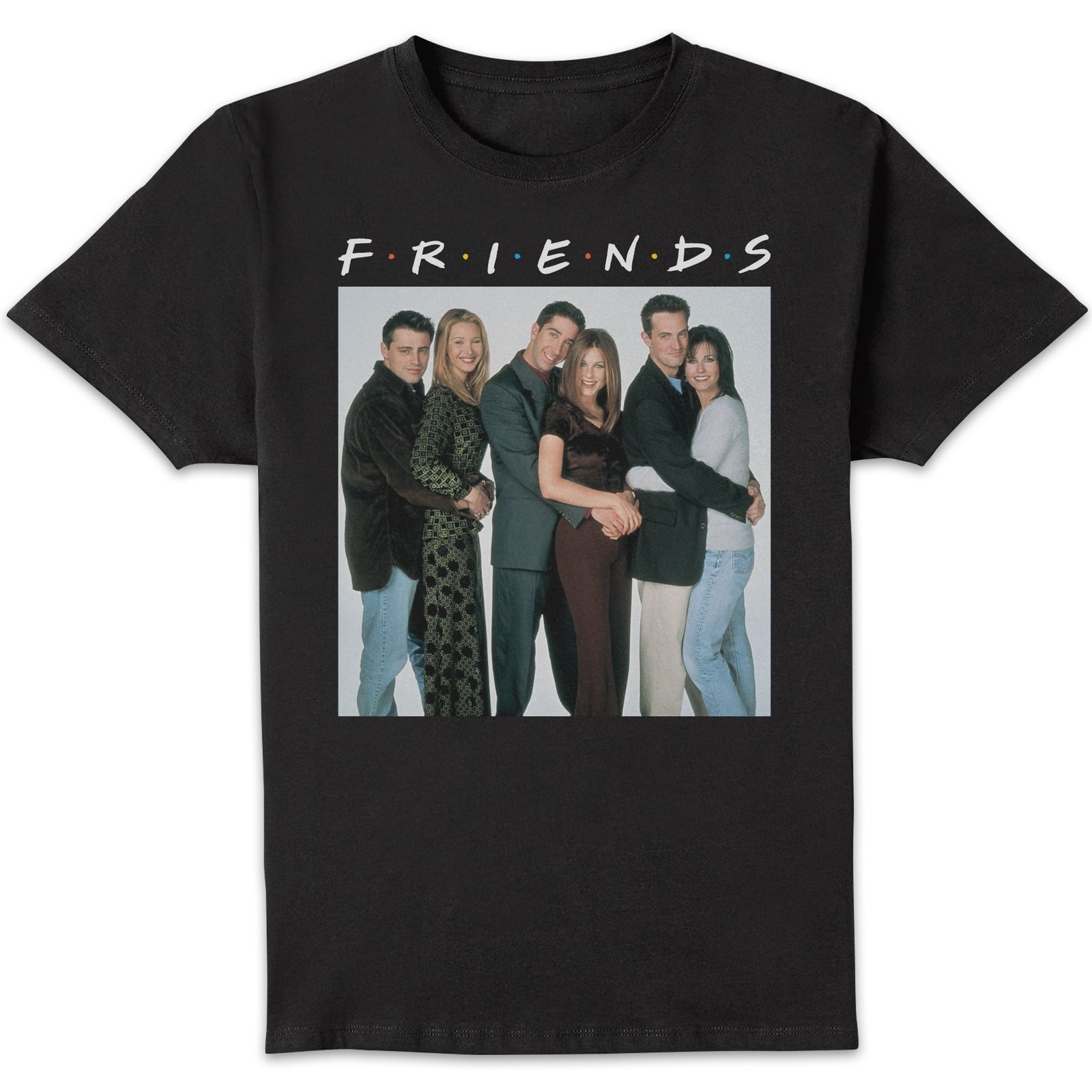 Friends Group Shot Men's T-Shirt - Black - L