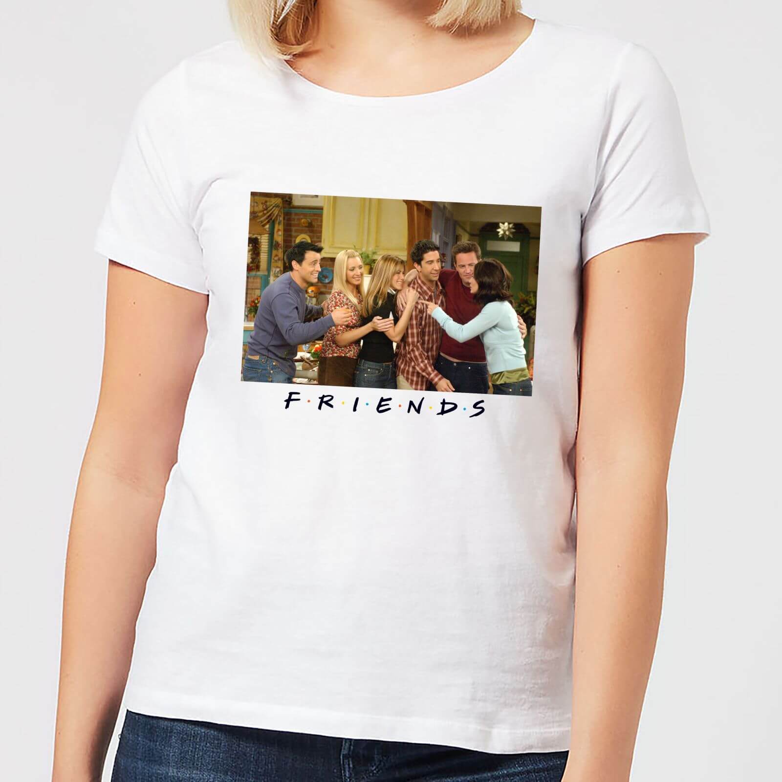 Friends Cast Shot Women's T-Shirt - White - S