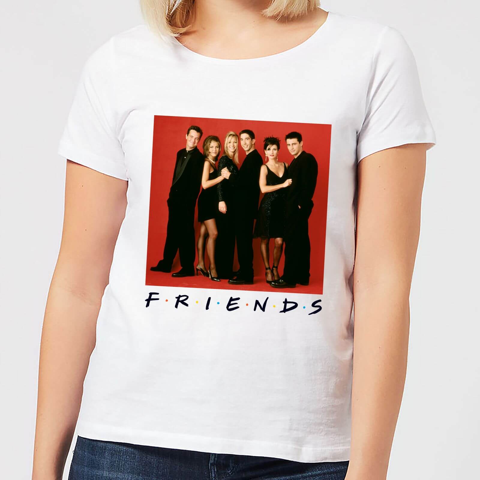 Friends Character Pose Damen T-Shirt - Weiß - XL