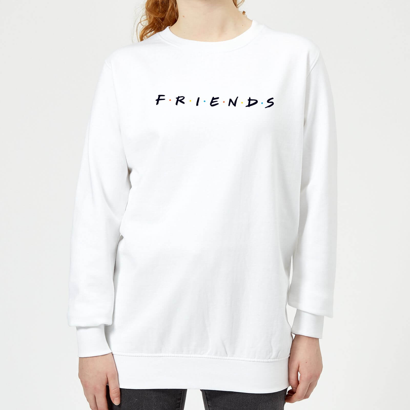 Friends Logo Damen Pullover - Weiß - XL